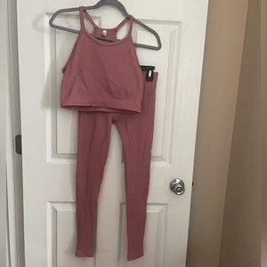 Dusty Rose Workout Set